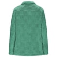 thumbnail image 5 of TKLPEHG Womens Winter Coats Fall Long Sleeve Zip Up Fleece Coat Casual Comfy Stand Collar Jackets Warm Fleece Lined Winter Coats (Green,S), 5 of 6