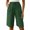 Green, variant on Shorts for Women Knee Length High Waisted Casual Summer Pants 2026 Wide Leg