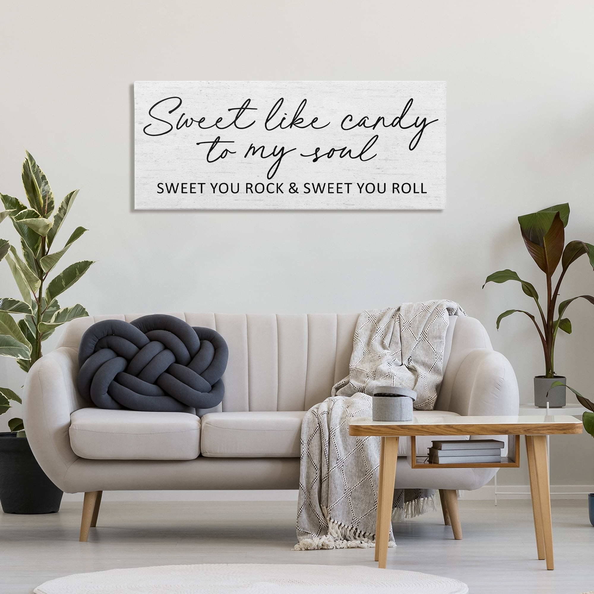 Sweet Like Candy Song Lyrics Canvas Wall Art, design by Lettered and Lined