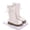 White, variant on BXJX Girls Mid-Calf Boots, Fall Winter Non-Slip Fashion Side Zipper Kids Riding Boots Black Size 10 Little Kids