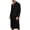 Black, variant on Big And Tall Men's Robe With Waist Belt Long Sleeve Solid Color Pajamas Comfortable Soft Loose Lounge Robe With Pockets