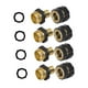 thumbnail image 3 of Conector rápido para manguera de jardín de 3/4 de pulgada, macho y hembra de liberación rápida para césped 4 juegos, 3 of 9