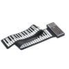 Portable Electric 88 Keys Roll Up Piano Multifunction Digital Piano Keyboard Built-in Speaker Rechargeable Lithium Battery Reverberation BT Function Flexible Silicone Piano Keyboard