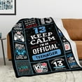 thumbnail image 2 of 13 Year Old Boy Birthday Gifts, Funny 13th Birthday Gifts for Boys, 13 Yr Old Boy Birthday Gift Ideas, Official Teenager Birthday Gifts Throw Blanket 60 x 50 Inch, 13 Birthday Decorations for Boys, 2 of 6