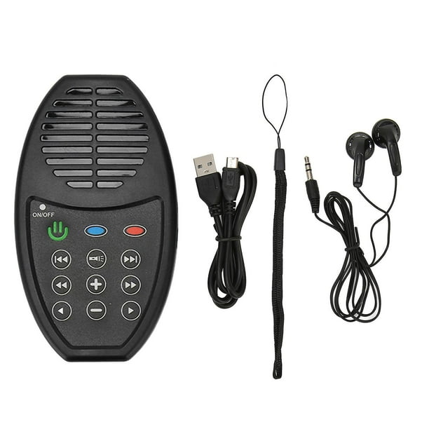 Bible Player Solar Charging 4G Capacity Portable Electronic Bible Reader with LED Light for Bible Listener English KJV with Aramaic Black