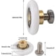 thumbnail image 2 of Shower Door Roller, Roller Caster Wheel For Shower Door Sliding Rollers Door Roller Replacement Wheel 4pcs (20mm), 2 of 5