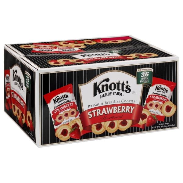 Knott's Berry Farm Strawberry Shortbread Cookies (2 Ounce, 36 Pack)