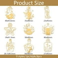 thumbnail image 5 of 9pcs 1.6x1.6 Inch Sport Pattern Metal Stickers Athlete Self Adhesive Gold Stickers Fitness Man Metal Gold Stickers for Scrapbooks DIY Resin Crafts Phone Water Bottle Decor, 5 of 9