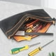 thumbnail image 3 of Eigraketly Bolsas para herramientas con clip para llevar herramientas de forma segura a cualquier lugar y en cualquier momento Bolsa para Herramientas eléctricas gris 325*190mm, 3 of 6
