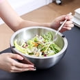 thumbnail image 6 of Salad & Dipping Bowl,304 Stainless Steel Insulated Bowl Dual-Layer Temperature Control, Suitable,70 oz, 7.87"×3.54",1PC, 6 of 7
