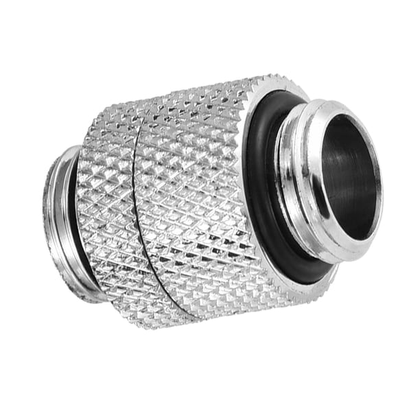 Latón G1 4 Hilos, Adaptador De Tubo Para Computadora 45 Grad G1 4 De Enfriamiento De Agua Giratorio De 360 grados Plata