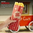 thumbnail image 2 of 2 oz Paper Popcorn Bags Bulk (100 Pack) Large Kraft & Red Pop-corn Bag Disposable for Carnival Themed Party, Movie Night, Halloween, Popcorn Machine Accessories & Supplies, Individual Servings, 2 of 7