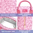 thumbnail image 4 of Fit + Fresh Bloomington Womens Lunch Bag, Insulated Lunch Box With Containers, Pink Doodle Hearts, 4 of 6