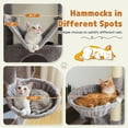 thumbnail image 3 of PAWZ Road 77" Cat Tree Multilevel Play Tower Enlarged Condo Hammock Sisal Scratching Posts Pads, Gray, 3 of 11
