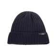 thumbnail image 4 of Mens Plush Lined Winter Beanie Sport Style Solid Striped Warm Hat Soft Outdoor Knitted Cap for Couples in Cold Weather, 4 of 5