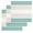 Turquoise beige, variant on Turquoise Beige Stripe Kitchen Dish Towels for Drying Dishes Set of 3, Modern Art Horizontal Striped Waffle Weave Microfiber Hand Tea Bathroom Towels Quick Dry & Absorbent Towel 12x12