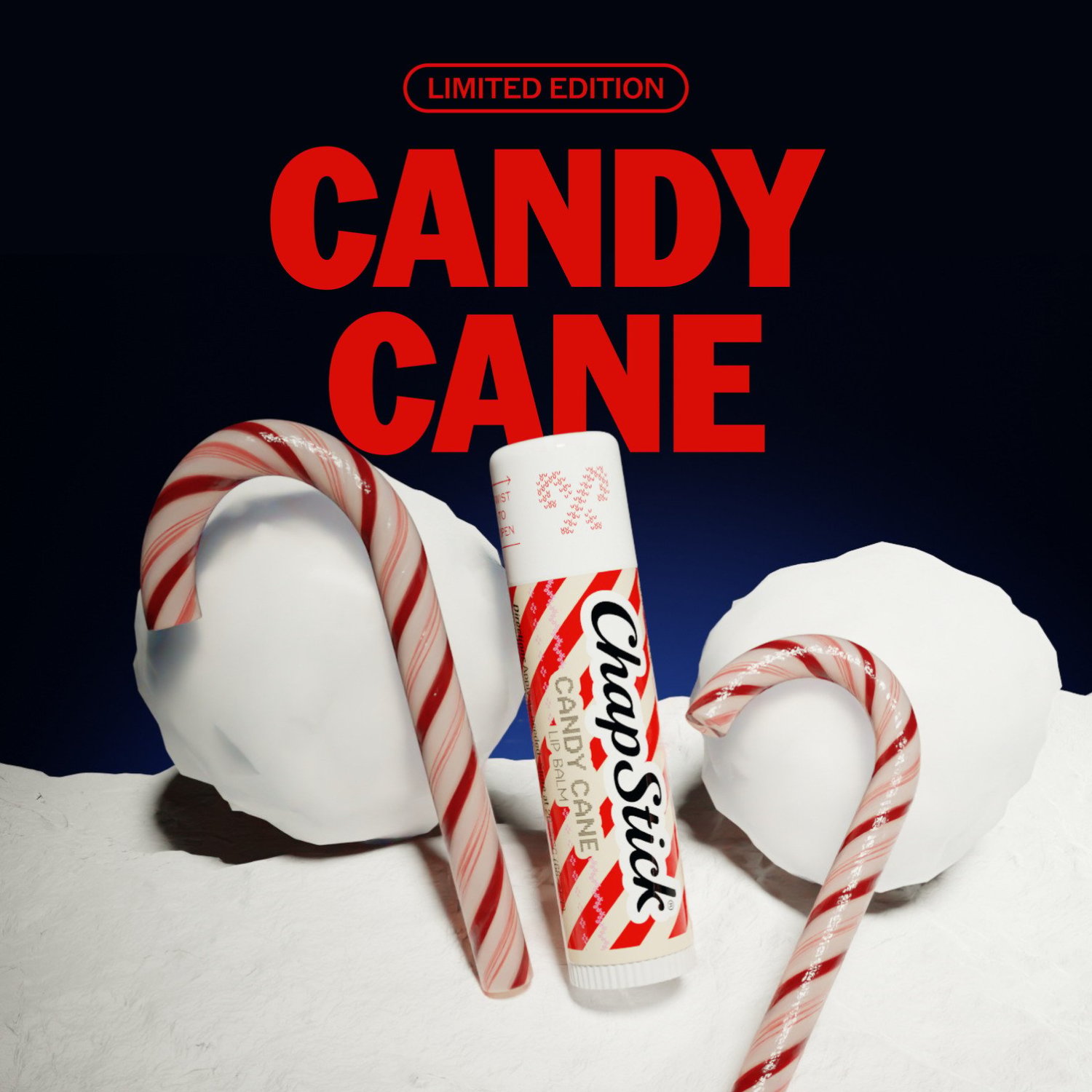 ChapStick Santa's Snacks Flavored Lip Balm Sticks, Variety Pack, Candy Cane, Gingerbread Cookie, Holiday Nog, Hot Chocolate, 4-Pack, 0.15 oz Each