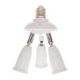 thumbnail image 1 of E27 Splitter 220V 3A Lamp Bulb Socket Converter Light Adapter Improvement Plastic Portable Holder Warehouse Accessory 1 to 3, 1 of 9
