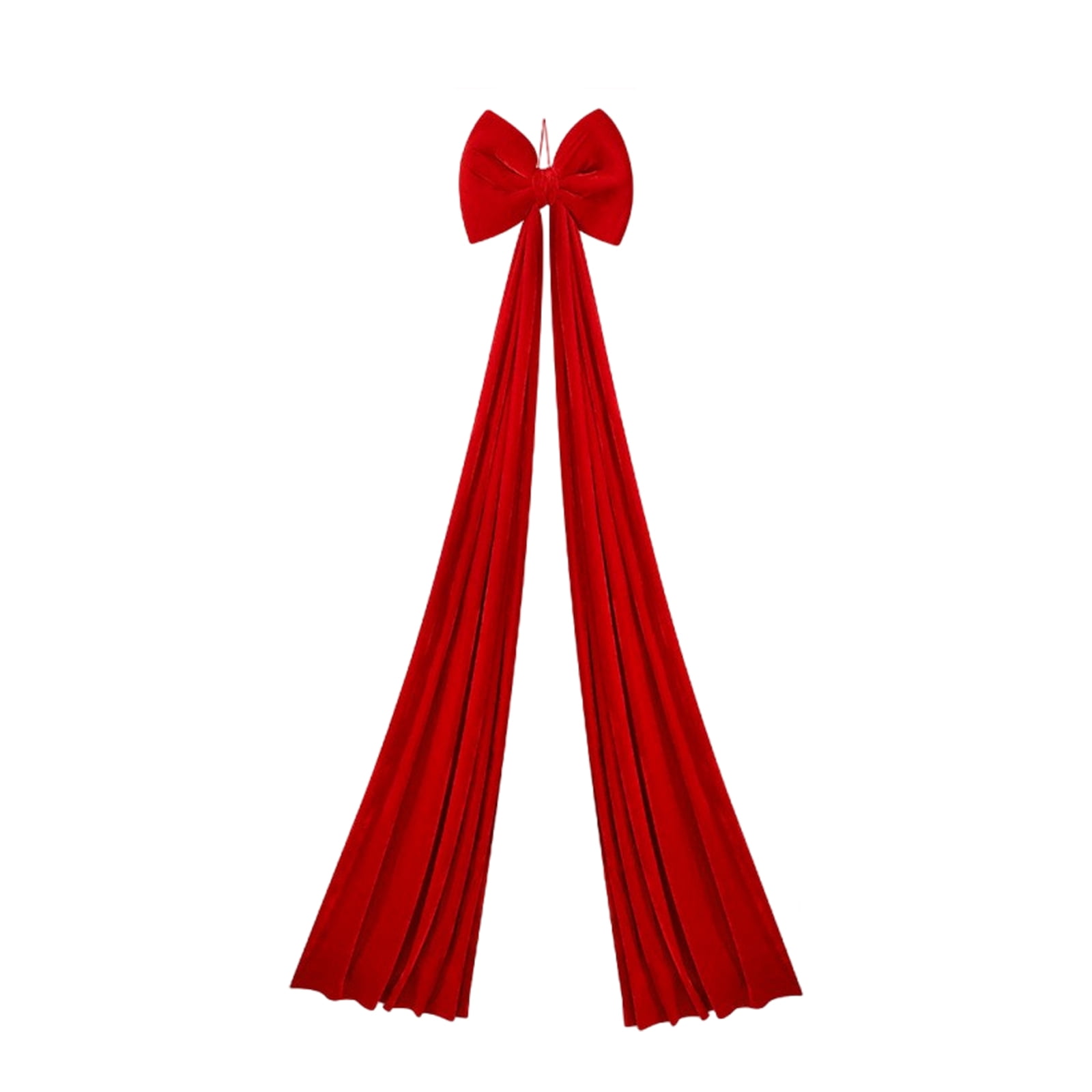 RUPKUL Christmas Decorations -Large Red Christmas Tree Bows 15.7×78.7" Giant Christmas Tree Toppers Bow with Long Streamers Wreath Wall Decor Red B