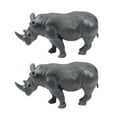 thumbnail image 2 of Yinanstore Figurines d'Animaux Sauvages Simulation Modèle de Zoo Forêt Jouet pour Enfants, Collection Décorative Rhinocéros, 2 of 8