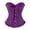 Purple, variant on Women's Gothic Lace Up Corset Bodysuit - Evening Dress Outerwear Shapewear for Party and Costume Events