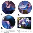 thumbnail image 3 of Designart "Blue Purple Hydrangea landscape I" Floral Floater Framed Wall Art Living Room, 3 of 7