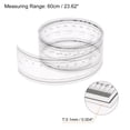 thumbnail image 2 of Unique Bargains Film Flexible Ruler 60cm 0.1mm Scale with R Angle & Width Lines PET Plastic Folding Straight Ruler, 2 of 6
