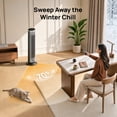 thumbnail image 4 of DREO 30" Space Heater for Inside, 1500W Electric Heater, 2S Fast Heating, 10.2 ft/s for Large room, 25dB Ultra Quiet Tower Heater for Home, Precise Thermostat, 8 Layer Safety Protection & ECO Mode, 4 of 8