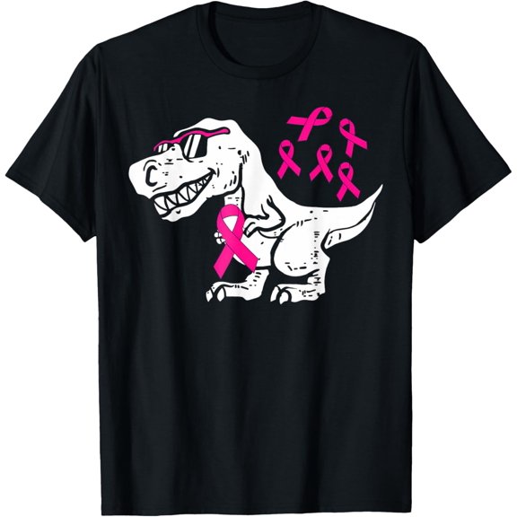 Breast Cancer Awareness Pink Ribbon Graphic T-Shirt, Size S-5XL