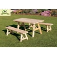 thumbnail image 2 of Western Red Cedar Picnic Table with 2 Benches, 2 of 3