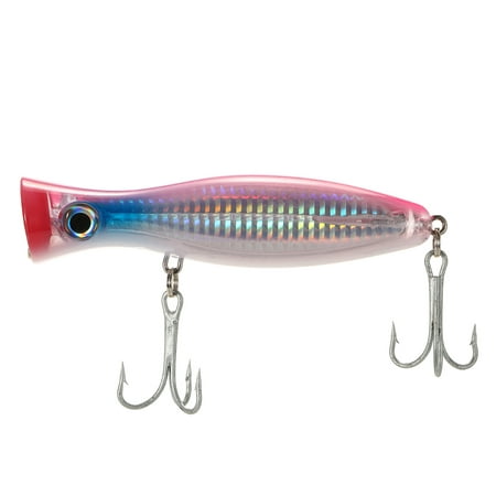 12cm / 45g Large Popper Lure Artificial Seal Lure 3D Eyes Hard Popper Fishing Lure with Hooks and Ring for Saltwater