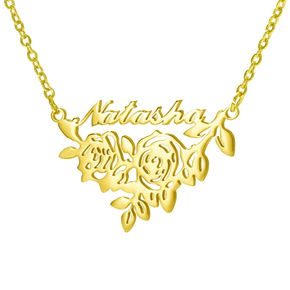 Women DIY Personalized Stainless Steel Letter Necklace Stainless Steel Cut Customized Name Necklace Valentine's Day Gift