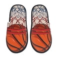thumbnail image 1 of Balery Basketball Shot Pantuflas de Casa de Felpa Silenciosas con Diseño Estampado, Zapatillas Cómodas Antideslizantes de Algodón para Interior-Medium, 1 of 8