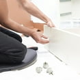 thumbnail image 4 of FUTUREORYY 8 Pcs Poignées de Tiroir de Commode en Bois Massif Blanc pour Portes de Garde-Robe Design Simple, 4 of 6