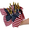 thumbnail image 4 of 12 Pack Small American Flags Stick Small US Flags/Mini American Flags Outside 4x6 Inch American Hand Held Stick Flags with Kid-Safe Spear Top,Patriotic Veterans Day Decorations,4th July Decorations, 4 of 6