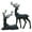 A+B, variant on Leutsin Blow Mold Deer Outdoor Christmas Decoration - Elegant Deer Statues Christmas Tabletop Decorations,Ideal for Mantel Living Room Bedroom Office,Matte Texture,Black,Standing