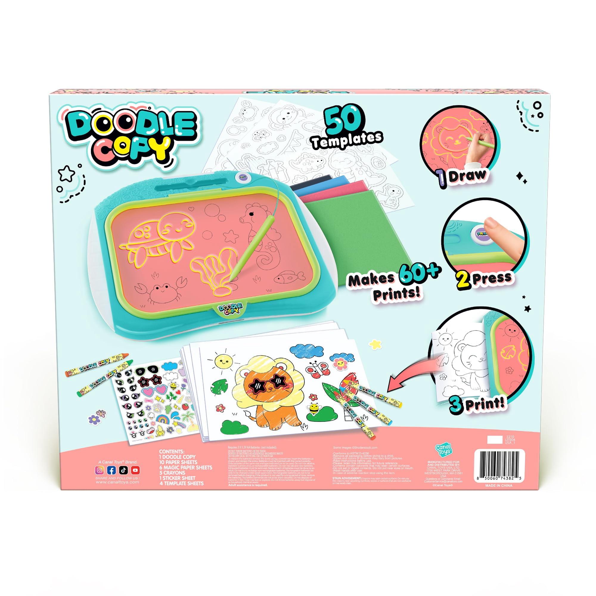 Doodle Copy Machine – Trace, Print & Color Drawing Toy