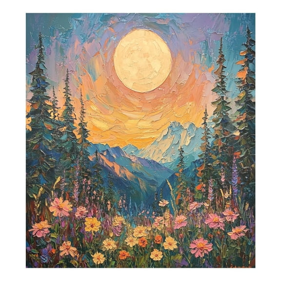 Magnetic Dishwasher Decal - 23x26 Inches ， Single-Sided Print, Cuttable, for Dishwasher, Refrigerator, and Other Metal Surfaces，Sunset