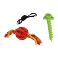 thumbnail image 3 of Juguete para perros, juguetes para muelas de goma para perros, herramienta para limpiar los dientes de las mascotas, diseño fácil de usar, 3 of 12