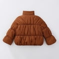 thumbnail image 2 of Jalioing Toddler Girls Puffer Jacket Winter Thermal Long Sleeve Stand Collar Puffy Coat Fashion Cute Outerwear with Pocket, 2 of 5