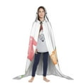 thumbnail image 3 of Honeii Cactus Gnome Print Poncho Cape, Cloak Coat, Snuggly Hooded Wearable Blanket, Hooded Cape For Teenagers,Halloween Costumes-, 3 of 7