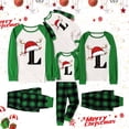 thumbnail image 3 of Mom's Outfit Christmas Family Matching Christmas L Letter Parent Child Outfit Split Pajamas, 3 of 5