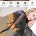 thumbnail image 3 of Chilfamy  Pacific Sunrise at Lanikai Beach Throw Blanket Hawaii Blanket Super Soft Flannel Throw Blanket Lightweight Plush Fuzzy Bed Blanket for Bedding Sofa and Travel  White, 3 of 6