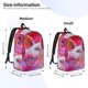 thumbnail image 2 of Balery Pig Mochila Clásica Impresa Básica para Viaje, Mochila Escolar Resistente al Agua, Mochila de Lona con Correas Ajustables-Medium, 2 of 5