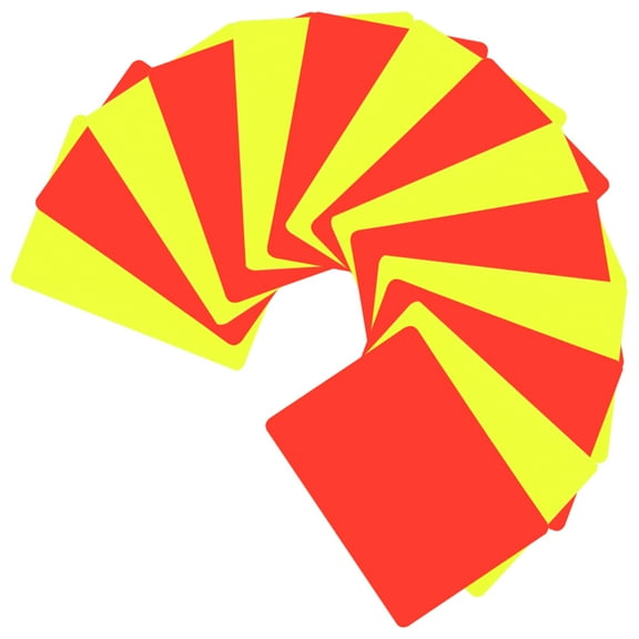 HORIALENCE 14Pcs Professional Standard Yellow and Red Cards for Referees