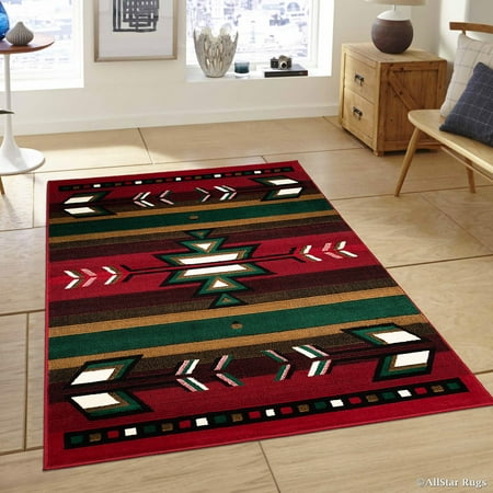 10 X 7 Area Rug Allstar Red Woven High Quality Rug. Traditional. Persian. Flower. Western. Design Area Rug (7' 7