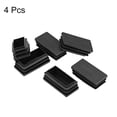 thumbnail image 3 of Plastic Plug End Caps, 50mm x 25mm Rectangular Furniture Table Chair Legs 4Pcs, 3 of 5