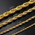 thumbnail image 5 of 1.5mm Rope Chain Necklace in 14K Yellow Gold 1.70 Grams 22 Inches Christmas Gifts, 5 of 8