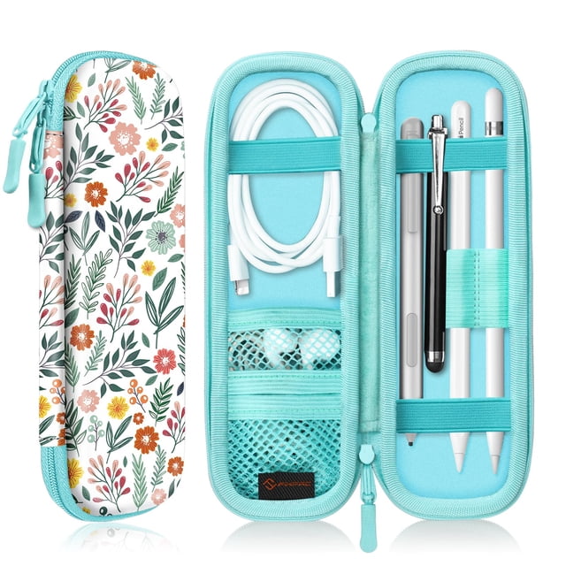 Funda de piel sintética para Apple Pencil Pro Fintie Spring Bloom