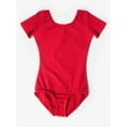 thumbnail image 3 of Girls Cotton Short Sleeve Dance Leotard, 3 of 10